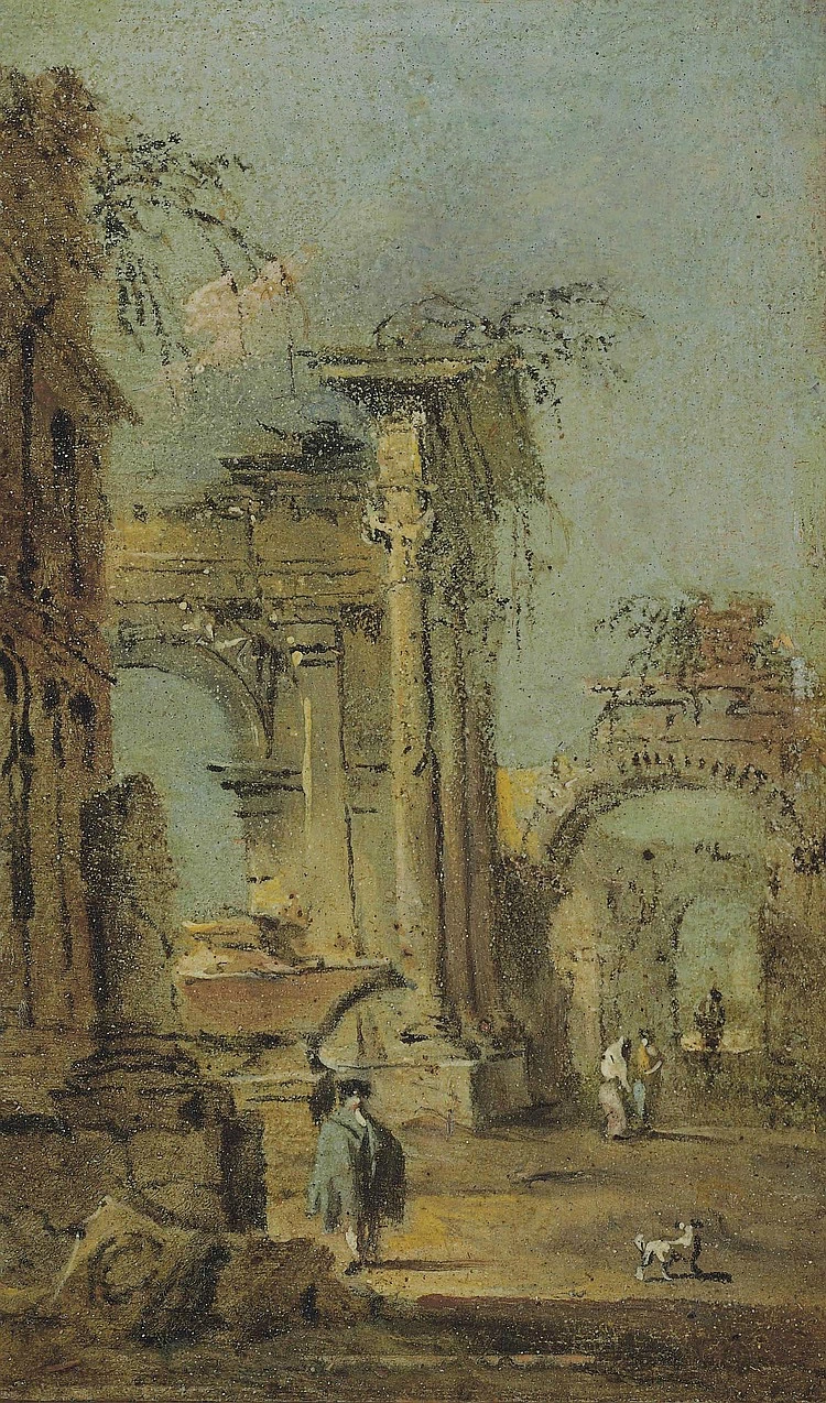 Capriccio con rovine e figure
